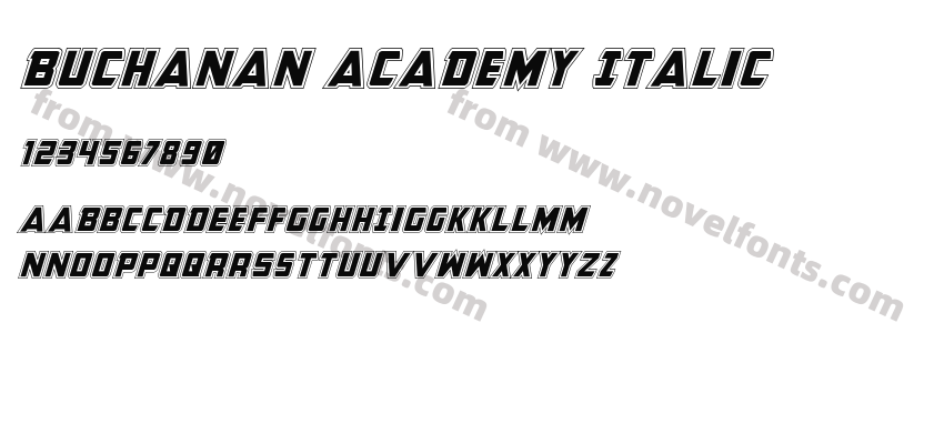 Buchanan Academy ItalicPreview