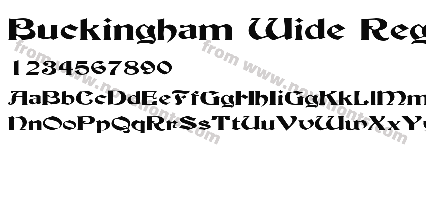 Buckingham Wide RegularPreview