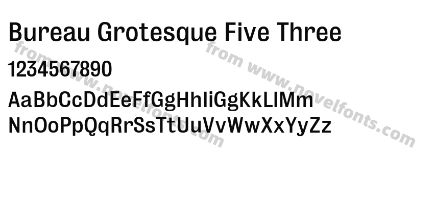 Bureau Grotesque Five ThreePreview