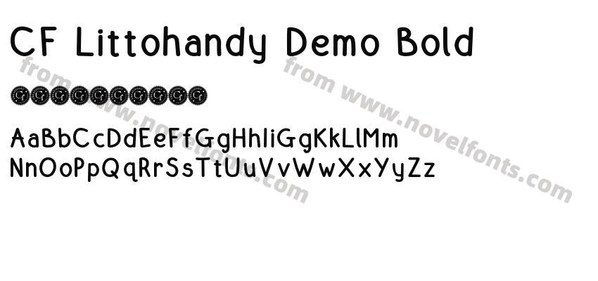 CF Littohandy Demo BoldPreview