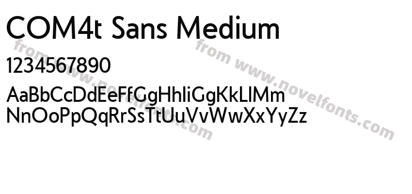 COM4t Sans MediumPreview