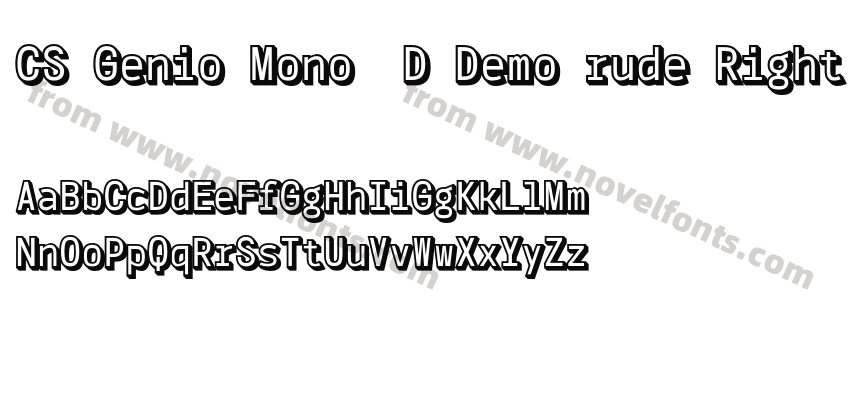 CS Genio Mono 3D Demo rude RightPreview