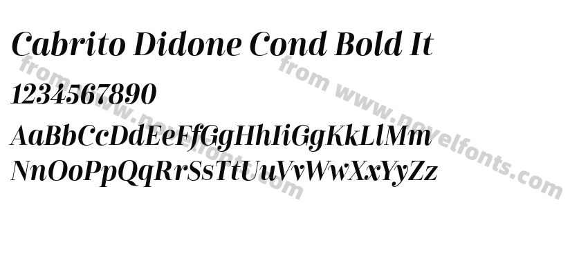 Cabrito Didone Cond Bold ItPreview