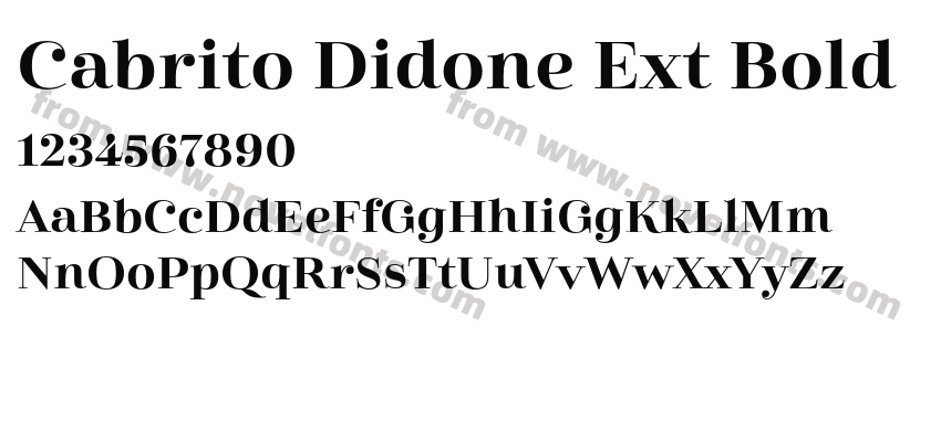 Cabrito Didone Ext BoldPreview