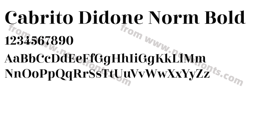 Cabrito Didone Norm BoldPreview