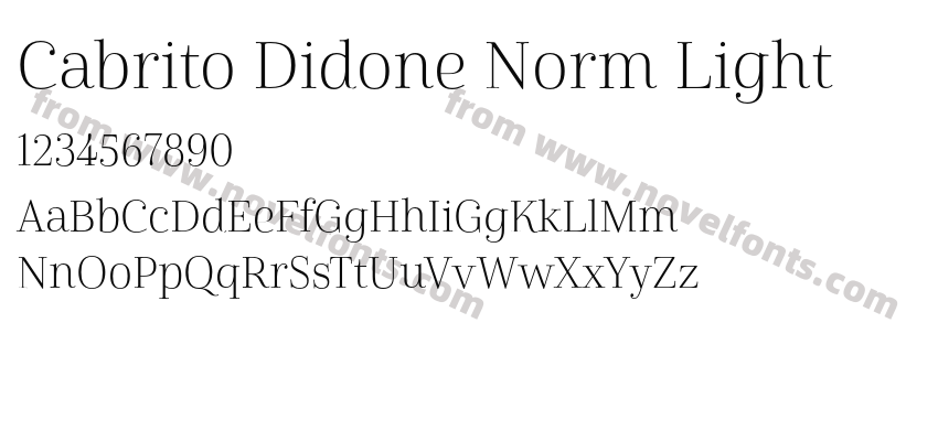 Cabrito Didone Norm LightPreview