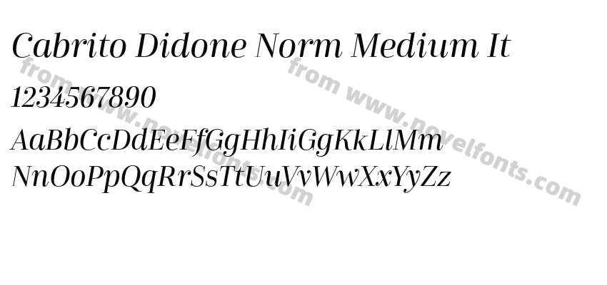 Cabrito Didone Norm Medium ItPreview