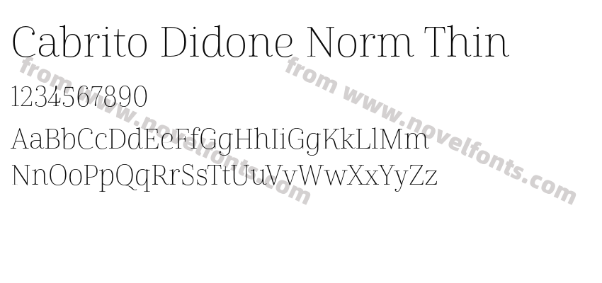 Cabrito Didone Norm ThinPreview