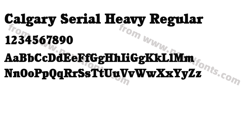 Calgary Serial Heavy RegularPreview