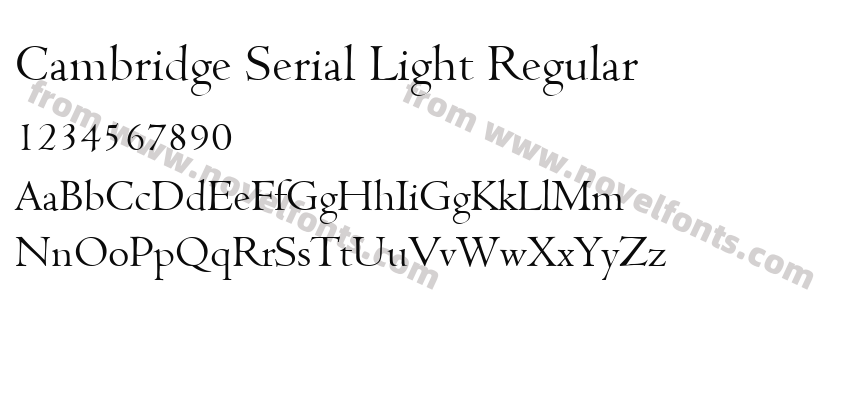 Cambridge Serial Light RegularPreview