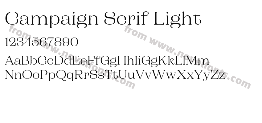 Campaign Serif LightPreview