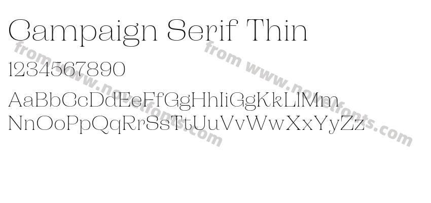 Campaign Serif ThinPreview