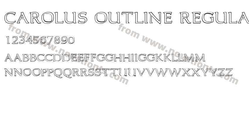 Carolus Outline RegularPreview