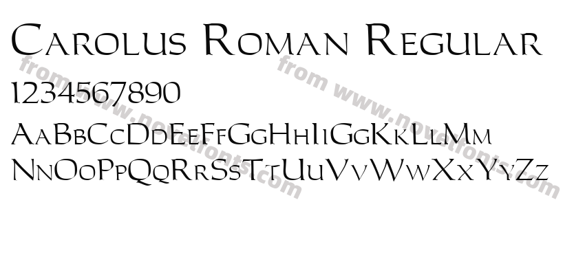 Carolus Roman RegularPreview