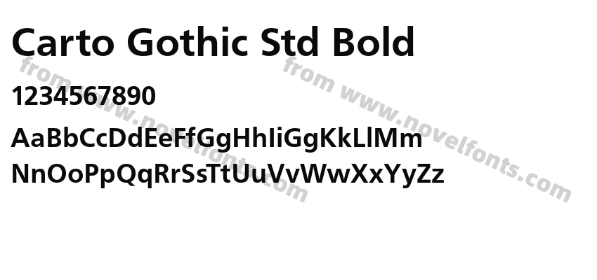 Carto Gothic Std BoldPreview