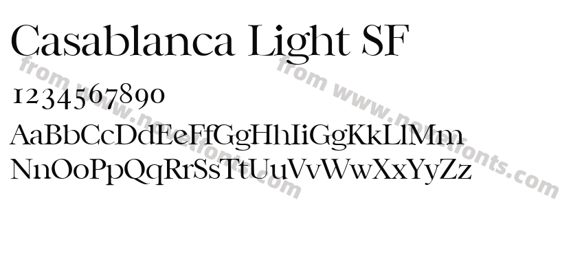 Casablanca Light SFPreview