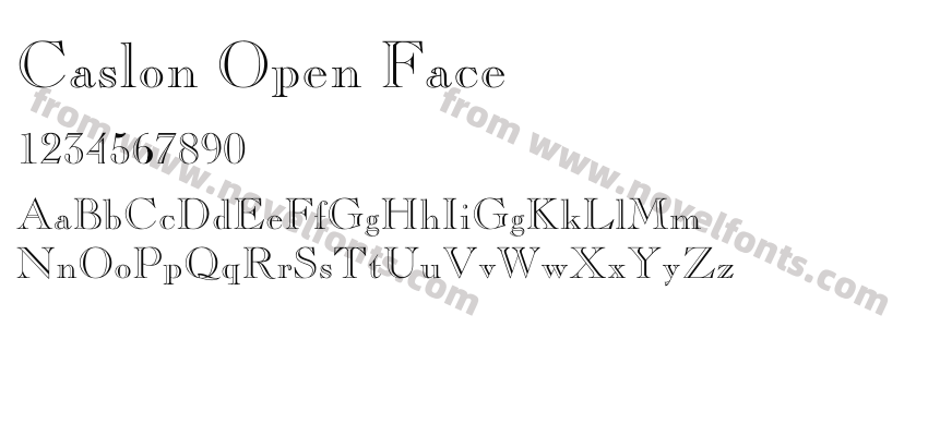 Caslon Open FacePreview