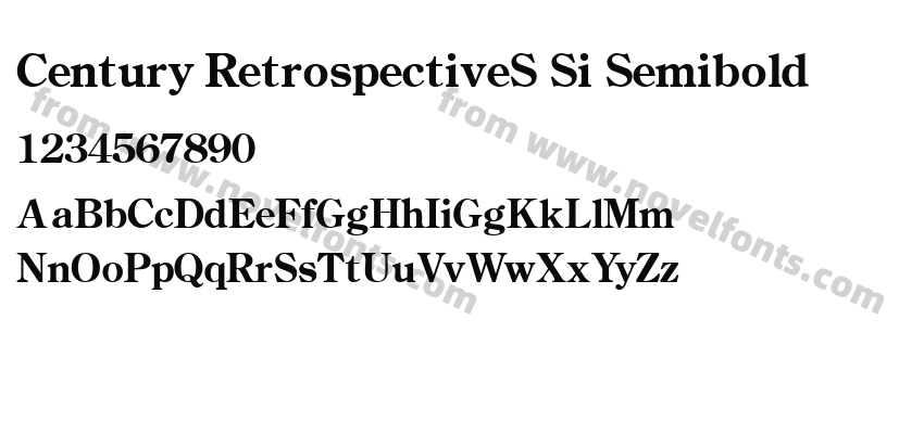 Century RetrospectiveS Si SemiboldPreview