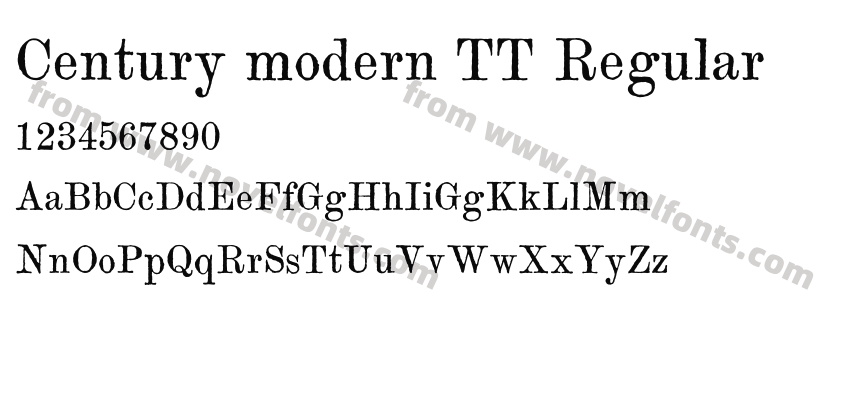 Century modern TT RegularPreview