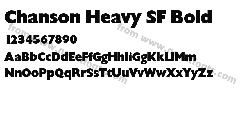 Chanson Heavy SF BoldPreview