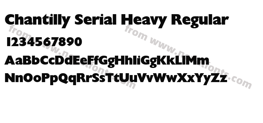 Chantilly Serial Heavy RegularPreview