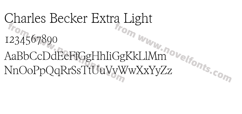 Charles Becker Extra LightPreview