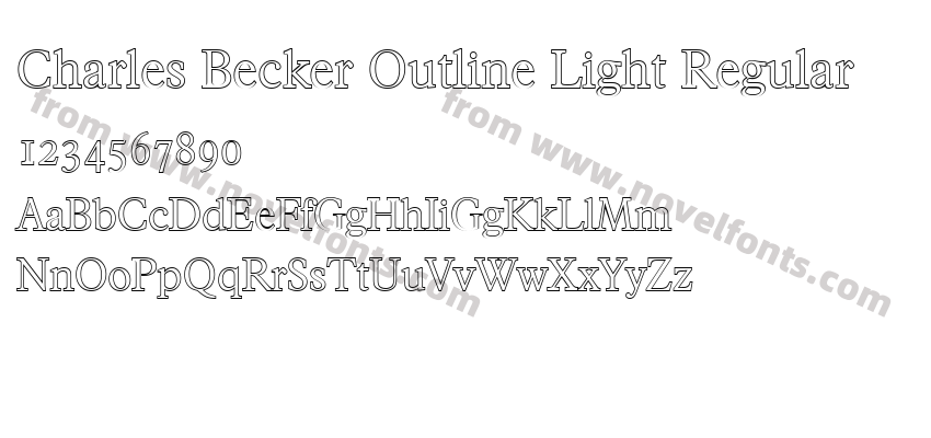 Charles Becker Outline Light RegularPreview