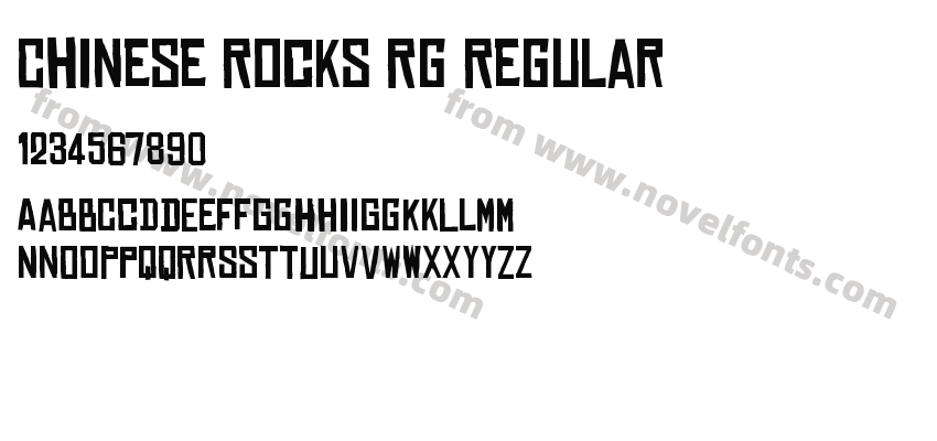 Chinese Rocks Rg RegularPreview