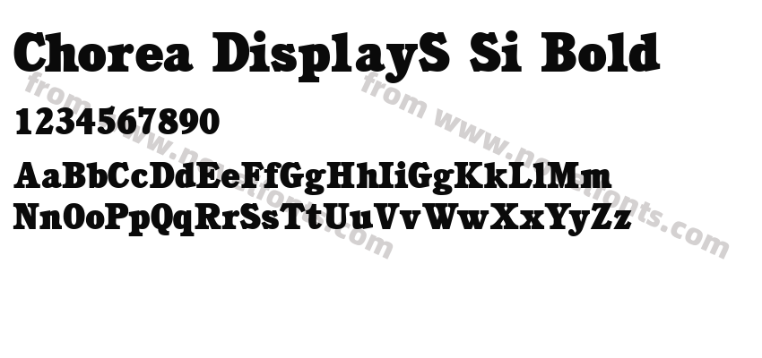 Chorea DisplayS Si BoldPreview
