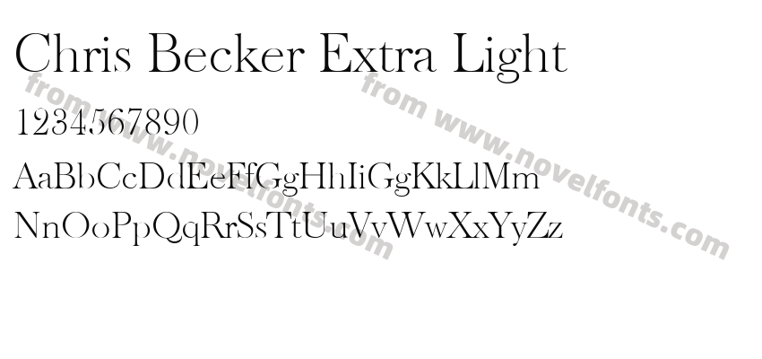 Chris Becker Extra LightPreview