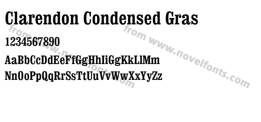 Clarendon Condensed GrasPreview