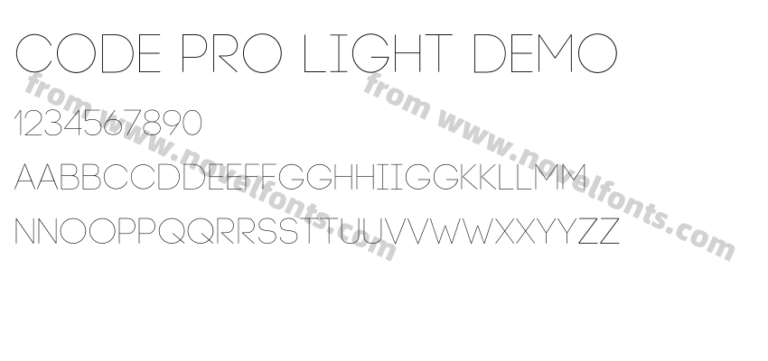 Code Pro Light DemoPreview