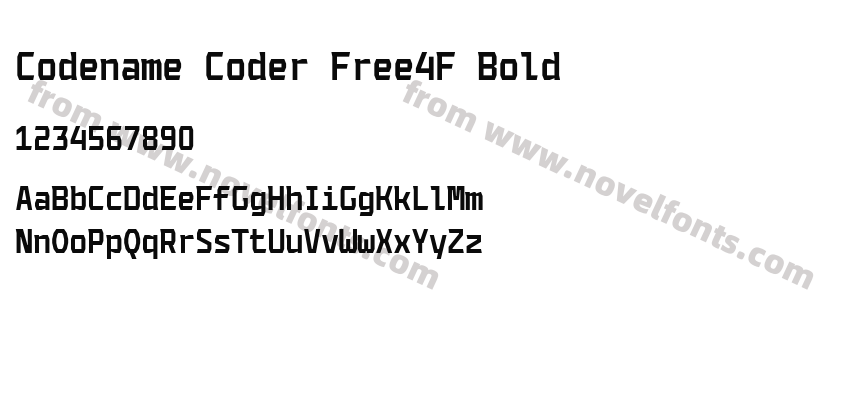 Codename Coder Free4F BoldPreview