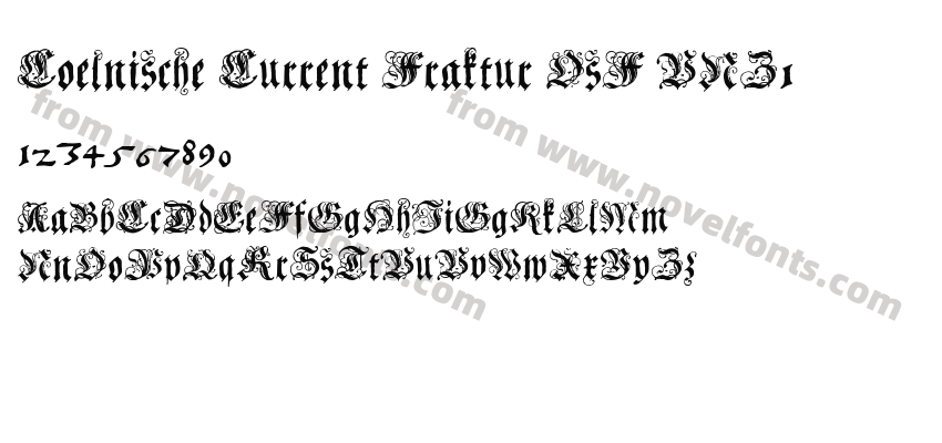 Coelnische Current Fraktur OsF UNZ1Preview