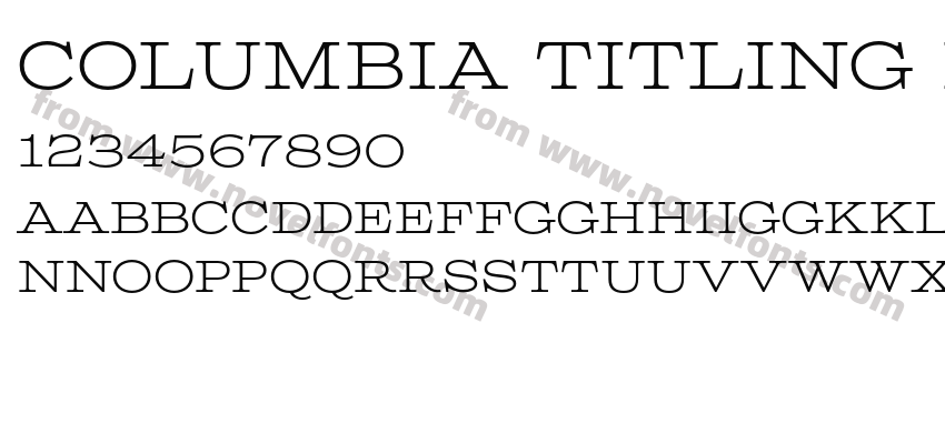 Columbia Titling LightPreview