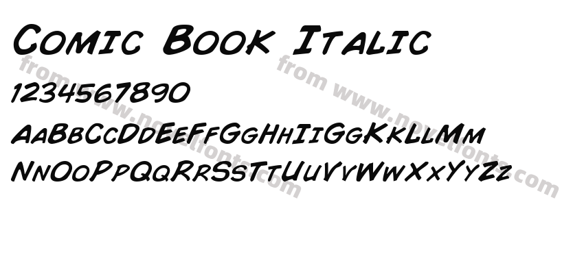 Comic Book ItalicPreview