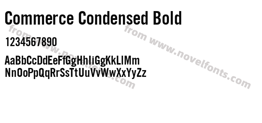 Commerce Condensed BoldPreview