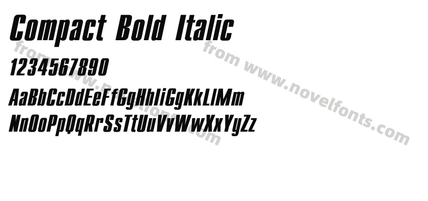 Compact Bold ItalicPreview