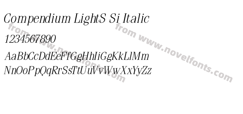 Compendium LightS Si ItalicPreview