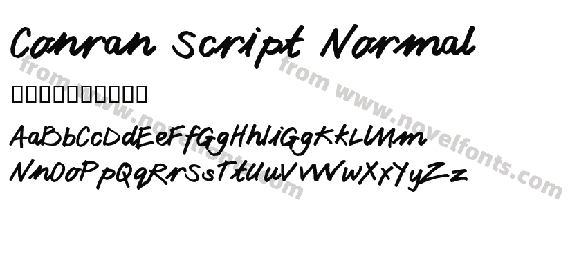 Conran Script NormalPreview