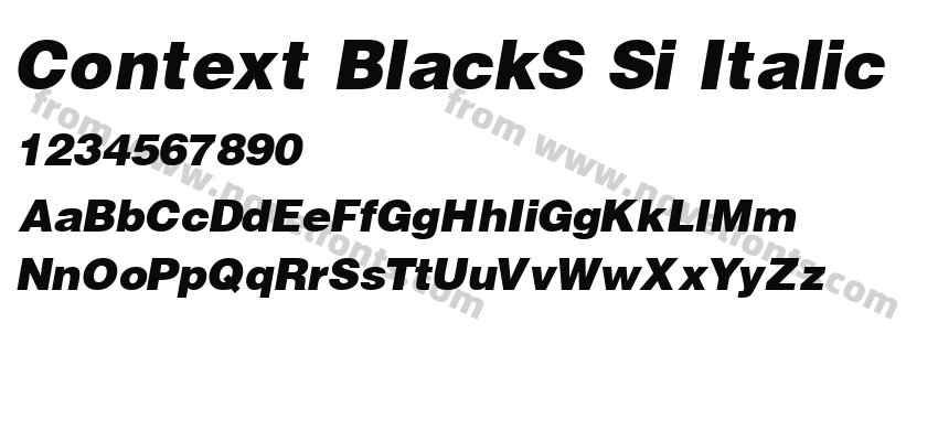 Context BlackS Si ItalicPreview