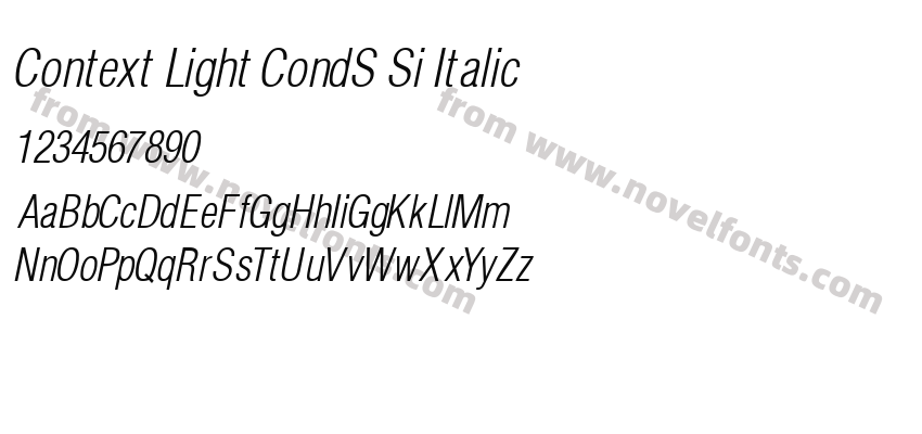 Context Light CondS Si ItalicPreview