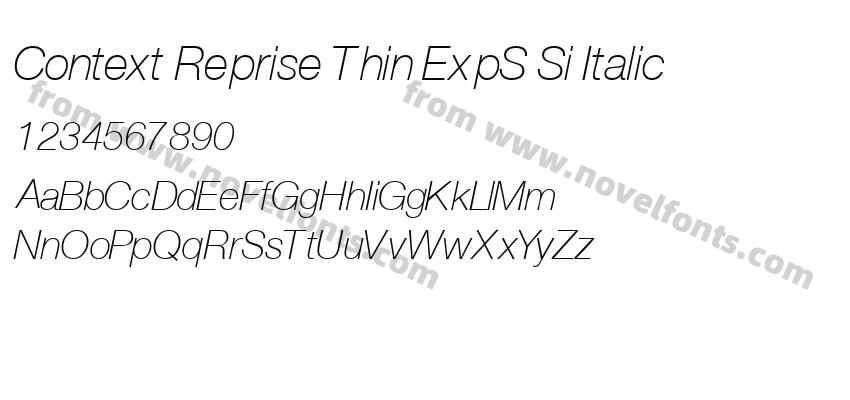 Context Reprise Thin ExpS Si ItalicPreview