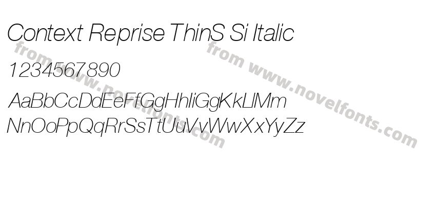 Context Reprise ThinS Si ItalicPreview