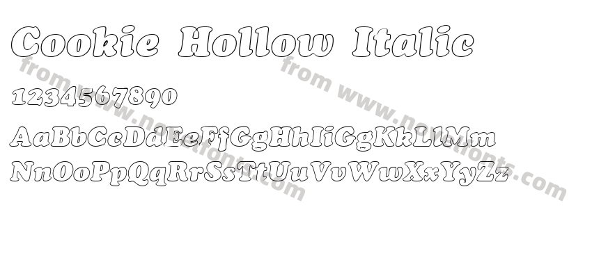 Cookie Hollow ItalicPreview