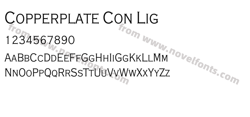 Copperplate Con LigPreview