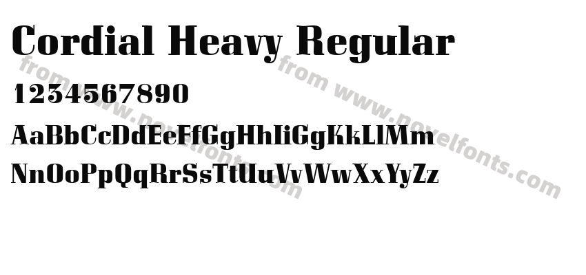 Cordial Heavy RegularPreview