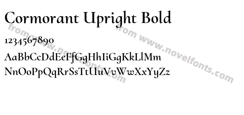 Cormorant Upright BoldPreview