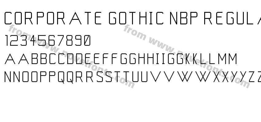 Corporate Gothic NBP RegularPreview