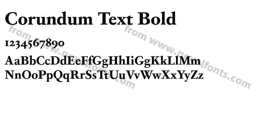 Corundum Text BoldPreview